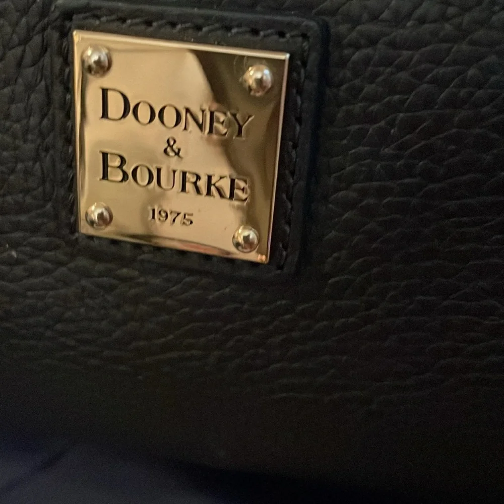 Dooney&bourke Navy Blue Pebbled Leather Florentine  Tassel Satchel 🔺FIRM🔺 - Picture 2 of 16